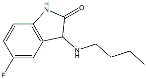 3-(butylamino)-5-fluoro-2,3-dihydro-1H-indol-2-one Struktur