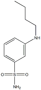 3-(butylamino)benzene-1-sulfonamide Struktur