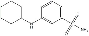 3-(cyclohexylamino)benzene-1-sulfonamide Struktur