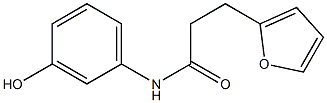 3-(furan-2-yl)-N-(3-hydroxyphenyl)propanamide Struktur