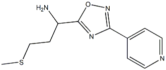 3-(methylsulfanyl)-1-[3-(pyridin-4-yl)-1,2,4-oxadiazol-5-yl]propan-1-amine Struktur