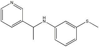 3-(methylsulfanyl)-N-[1-(pyridin-3-yl)ethyl]aniline Struktur