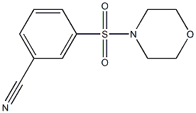 3-(morpholin-4-ylsulfonyl)benzonitrile Struktur