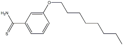 3-(octyloxy)benzene-1-carbothioamide Struktur