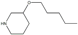 3-(pentyloxy)piperidine Struktur