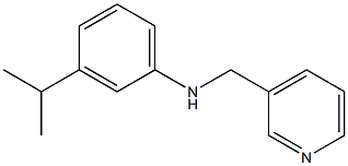 3-(propan-2-yl)-N-(pyridin-3-ylmethyl)aniline Struktur