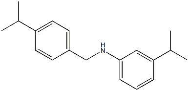 3-(propan-2-yl)-N-{[4-(propan-2-yl)phenyl]methyl}aniline Struktur