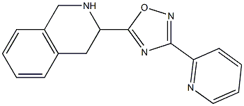 3-(pyridin-2-yl)-5-(1,2,3,4-tetrahydroisoquinolin-3-yl)-1,2,4-oxadiazole Struktur