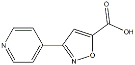 3-(pyridin-4-yl)-1,2-oxazole-5-carboxylic acid Struktur