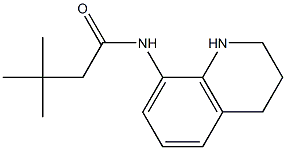 3,3-dimethyl-N-(1,2,3,4-tetrahydroquinolin-8-yl)butanamide Struktur