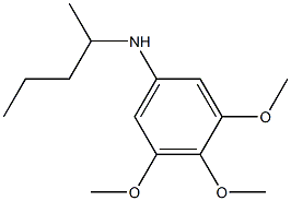 3,4,5-trimethoxy-N-(pentan-2-yl)aniline Struktur