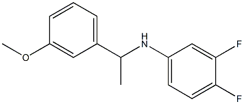 3,4-difluoro-N-[1-(3-methoxyphenyl)ethyl]aniline Struktur