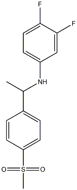 3,4-difluoro-N-[1-(4-methanesulfonylphenyl)ethyl]aniline Struktur