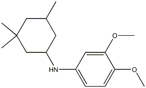 3,4-dimethoxy-N-(3,3,5-trimethylcyclohexyl)aniline Struktur