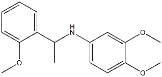 3,4-dimethoxy-N-[1-(2-methoxyphenyl)ethyl]aniline Struktur