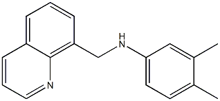 3,4-dimethyl-N-(quinolin-8-ylmethyl)aniline Struktur