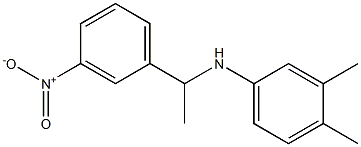 3,4-dimethyl-N-[1-(3-nitrophenyl)ethyl]aniline Struktur