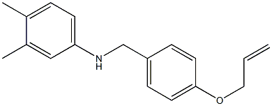 3,4-dimethyl-N-{[4-(prop-2-en-1-yloxy)phenyl]methyl}aniline Struktur