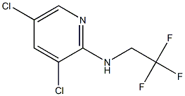 3,5-dichloro-N-(2,2,2-trifluoroethyl)pyridin-2-amine Struktur