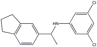 3,5-dichloro-N-[1-(2,3-dihydro-1H-inden-5-yl)ethyl]aniline Struktur