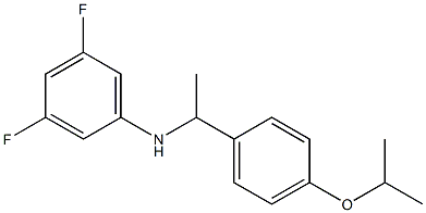 3,5-difluoro-N-{1-[4-(propan-2-yloxy)phenyl]ethyl}aniline Struktur