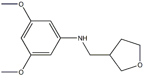 3,5-dimethoxy-N-(oxolan-3-ylmethyl)aniline Struktur