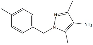 3,5-dimethyl-1-[(4-methylphenyl)methyl]-1H-pyrazol-4-amine Struktur