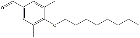 3,5-dimethyl-4-(octyloxy)benzaldehyde Struktur