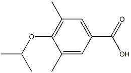 3,5-dimethyl-4-(propan-2-yloxy)benzoic acid Struktur