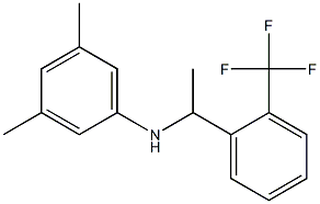 3,5-dimethyl-N-{1-[2-(trifluoromethyl)phenyl]ethyl}aniline Struktur