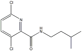 3,6-dichloro-N-(3-methylbutyl)pyridine-2-carboxamide Struktur