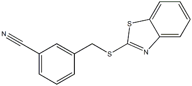 3-[(1,3-benzothiazol-2-ylsulfanyl)methyl]benzonitrile Struktur