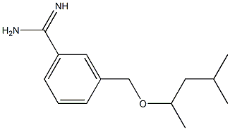 3-[(1,3-dimethylbutoxy)methyl]benzenecarboximidamide Struktur