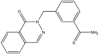 3-[(1-oxophthalazin-2(1H)-yl)methyl]benzenecarbothioamide Struktur