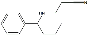 3-[(1-phenylbutyl)amino]propanenitrile Struktur