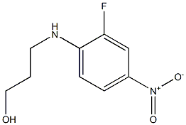 3-[(2-fluoro-4-nitrophenyl)amino]propan-1-ol Struktur