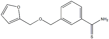 3-[(2-furylmethoxy)methyl]benzenecarbothioamide Struktur