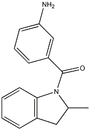 3-[(2-methyl-2,3-dihydro-1H-indol-1-yl)carbonyl]aniline Struktur