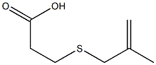 3-[(2-methylprop-2-enyl)thio]propanoic acid Struktur