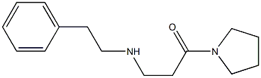 3-[(2-phenylethyl)amino]-1-(pyrrolidin-1-yl)propan-1-one Struktur