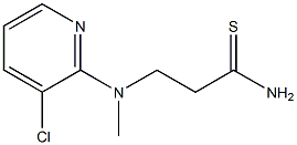 3-[(3-chloropyridin-2-yl)(methyl)amino]propanethioamide Struktur