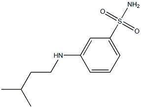 3-[(3-methylbutyl)amino]benzene-1-sulfonamide Struktur