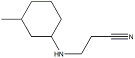 3-[(3-methylcyclohexyl)amino]propanenitrile Struktur