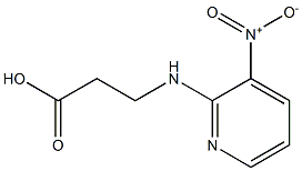 3-[(3-nitropyridin-2-yl)amino]propanoic acid Struktur