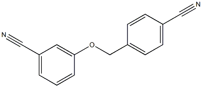 3-[(4-cyanobenzyl)oxy]benzonitrile Struktur