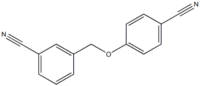 3-[(4-cyanophenoxy)methyl]benzonitrile Struktur