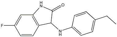 3-[(4-ethylphenyl)amino]-6-fluoro-2,3-dihydro-1H-indol-2-one Struktur