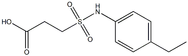 3-[(4-ethylphenyl)sulfamoyl]propanoic acid Struktur