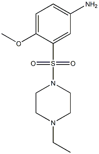 3-[(4-ethylpiperazine-1-)sulfonyl]-4-methoxyaniline Struktur