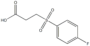 3-[(4-fluorobenzene)sulfonyl]propanoic acid Struktur